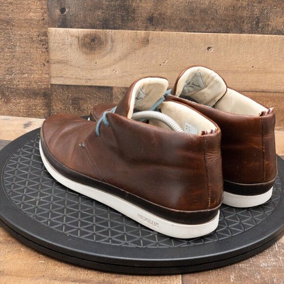 PAUL SMITH JEANS MENS CHUKKA BOOTS BROWN LEATHER LACE UP BUSINESS CASUAL SIZE 11 - Picture 6 of 9